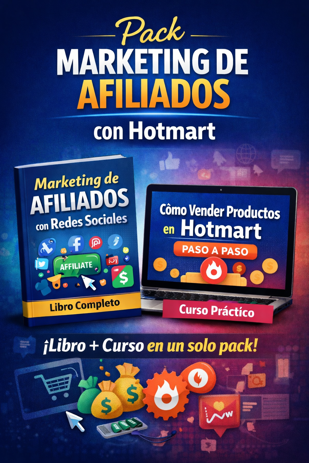 Pack Marketing de Afiliados con curso de Hotmart