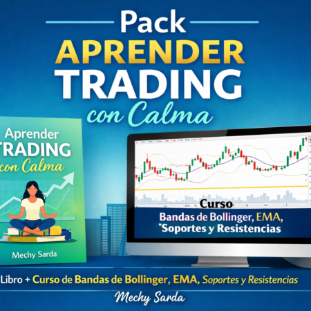 Pack Trading con Calma Libro + Curso de Bandas de Bollinger, EMA, Soportes y Resistencias